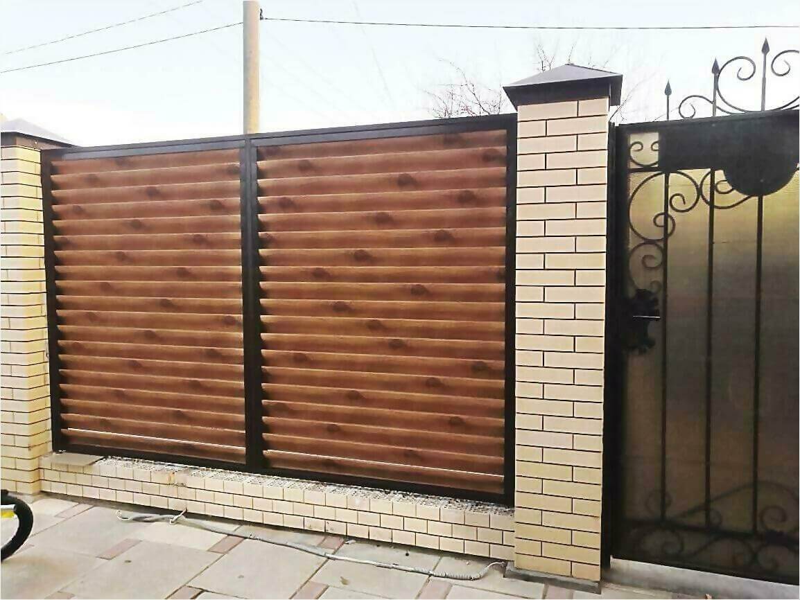 Забор жалюзи 50м светлое дерево фото8 в Тольятти