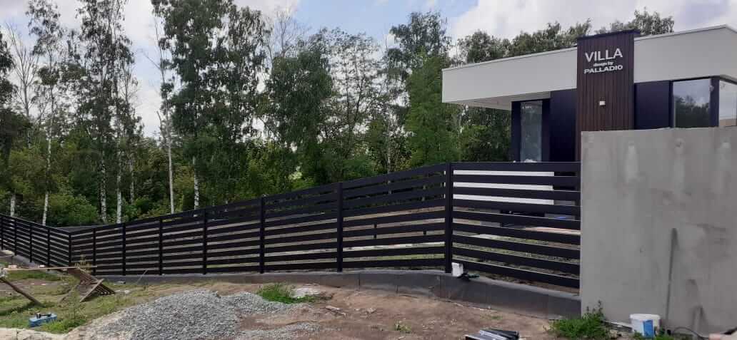 Забор-ранчо из металлопланкена 48м RAL9005 Черный МАТТЕ фото 2 в Тольятти