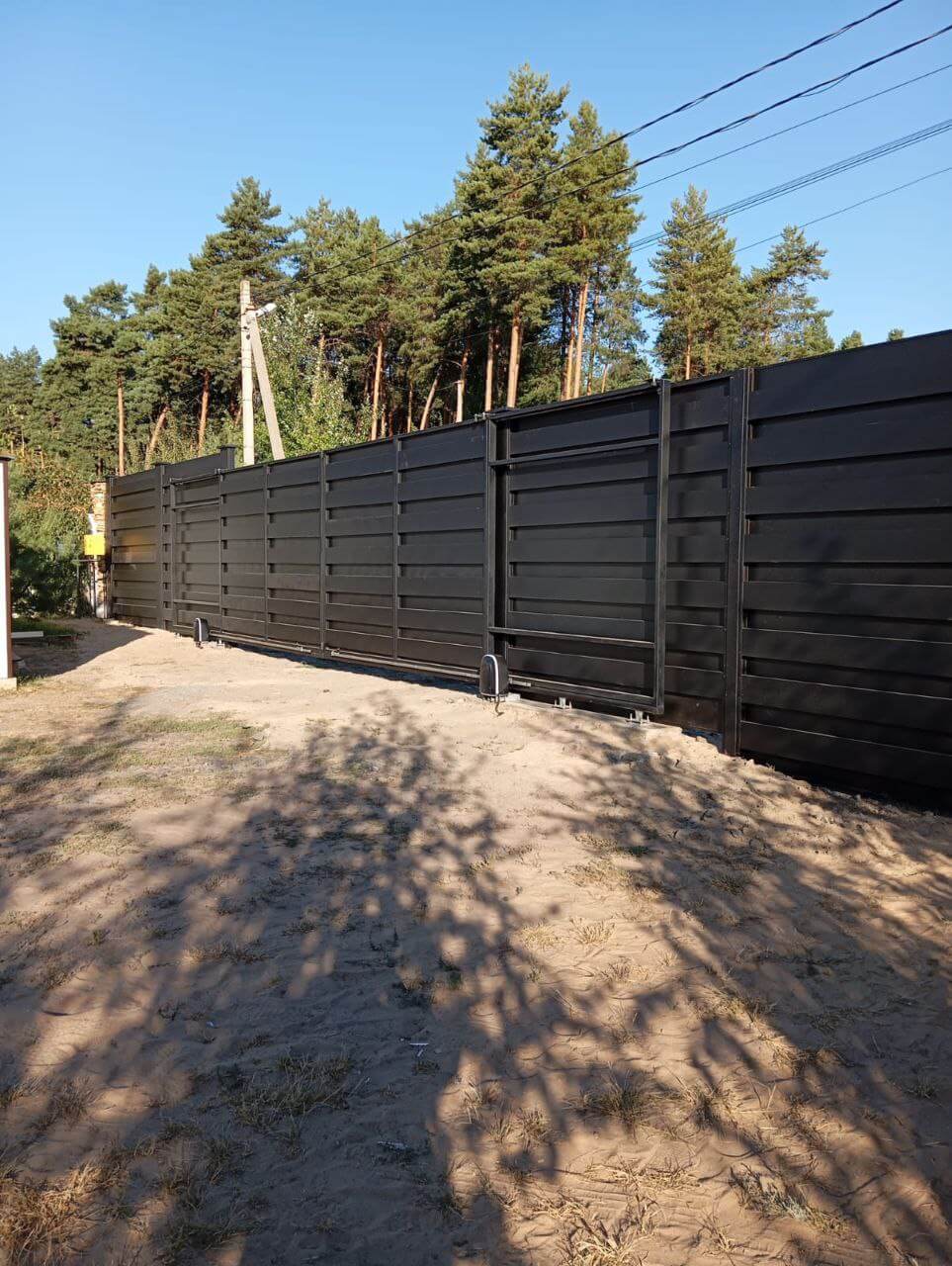 Забор-ранчо из металлопланкена 37м RAL9005 Черный МАТТЕ фото 2 в Тольятти