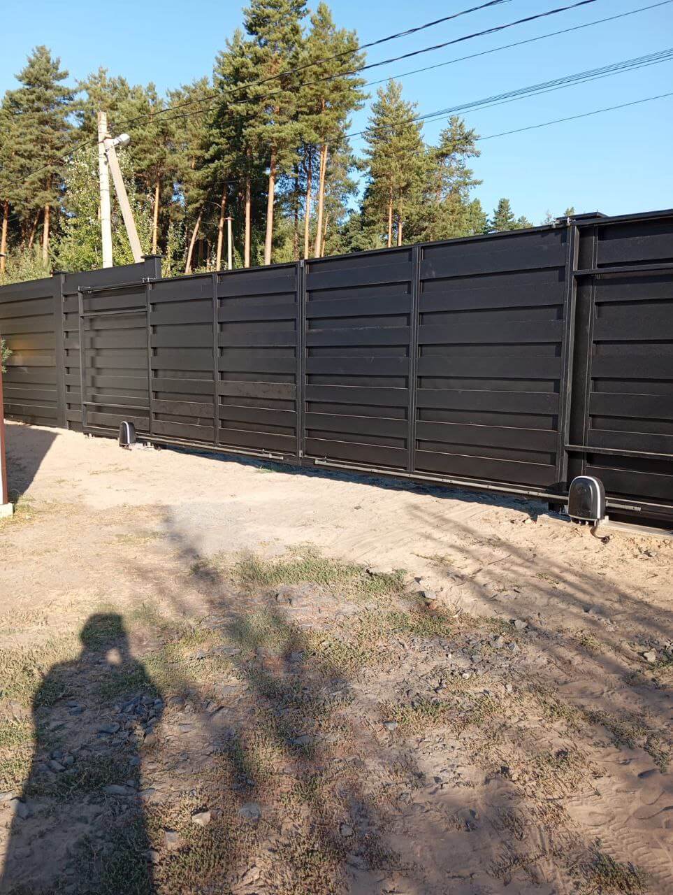Забор-ранчо из металлопланкена 37м RAL9005 Черный МАТТЕ фото 1 в Тольятти